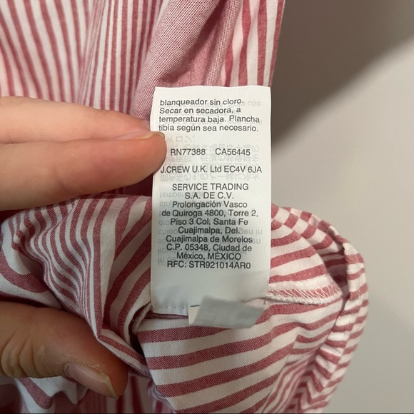 Madewell Ruffle-Hem Bold Stripe Feminine Wrap Top - Picture 14 of 14